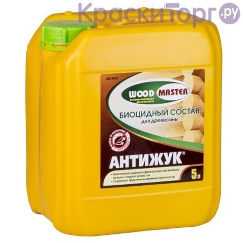 Состав защитный пропиточный для древесины Woodmaster Антижук / Вудмастер