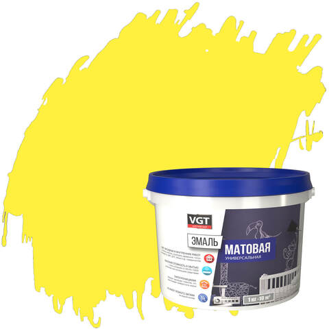 Эмаль универсальная цветная матовая ВД-АК-1179 VGT / ВГТ