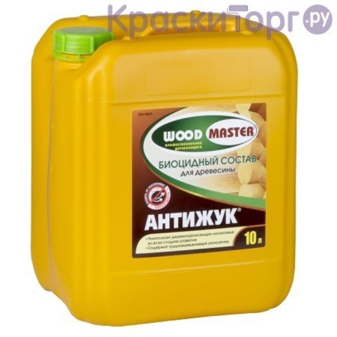 Состав защитный пропиточный для древесины Woodmaster Антижук / Вудмастер