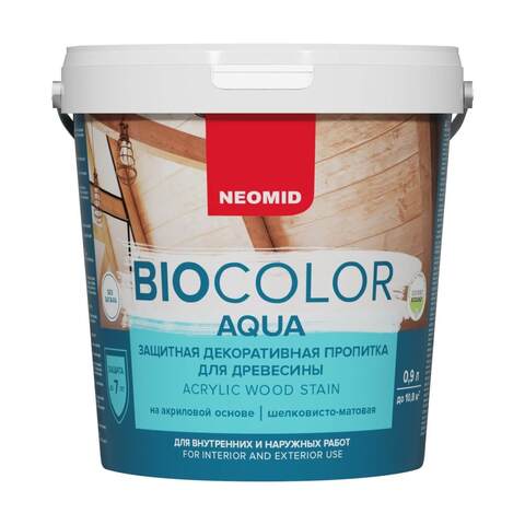 Пропитка защитная для древесины Neomid Bio Color Aqua / Неомид Био Колор Аква