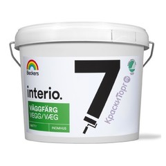 Краска для стен и потолков Beckers Interio Vaggfarg 7 / Беккерс Интерио Вагфарг 7