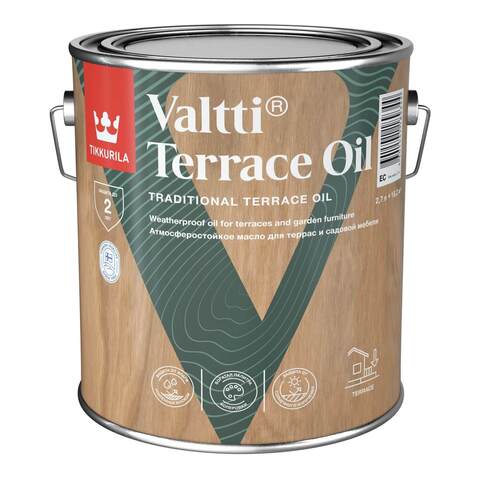 Масло для террас Tikkurila Valtti Terrace Oil / Тиккурила Валтти Террас Ойл