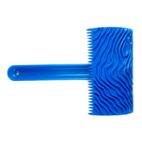 Аппликатор резиновый с ручкой с эффектом дерева STMDecor MS17 / СТМДекор