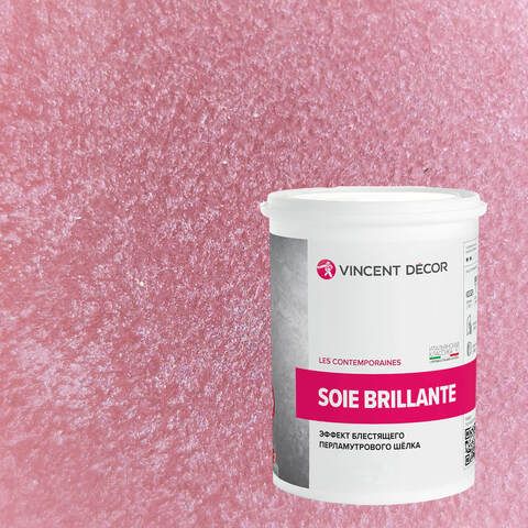 Декоративная штукатурка с эффектом блестящего шелка Vincent Decor Soie Brillante / Винсент Декор