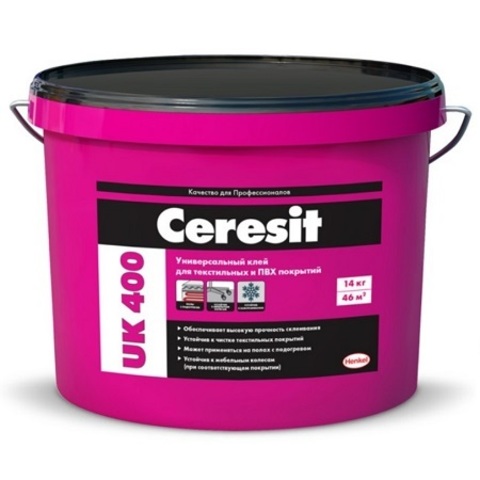 Клей для напольных покрытий, линолеум, ковролин Ceresit UK 400 / Церезит