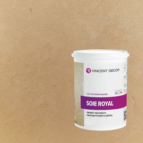 Декоративная штукатурка с эффектом матового шелка Vincent Decor Soie Royal / Винсент Декор Роял