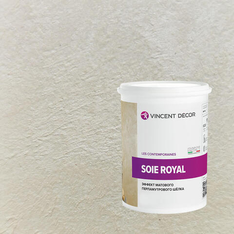 Декоративная штукатурка с эффектом матового шелка Vincent Decor Soie Royal / Винсент Декор Роял