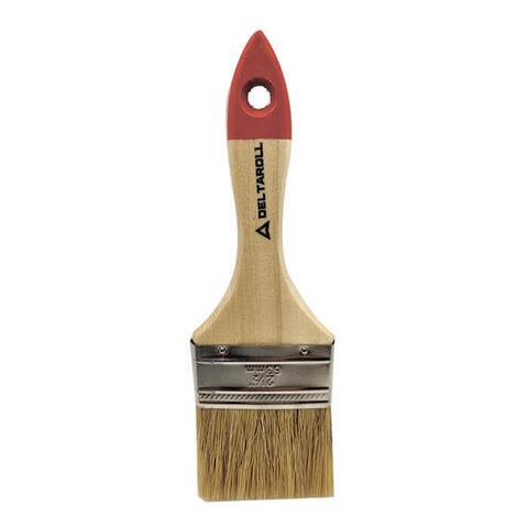 Кисть из натуральной щетины Deltaroll 126 деревянная ручка / Дельтарол