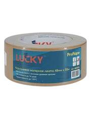 Лента малярная бумажная коричневая Lucky / Лакки