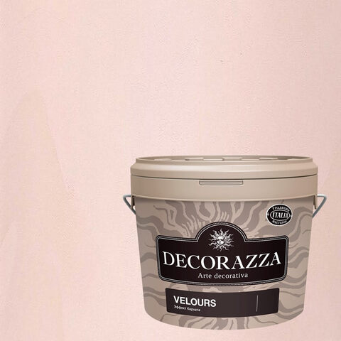 Декоративная штукатурка с эффектом мягкого нежного бархата Decorazza Velours / Декорацца Велюр