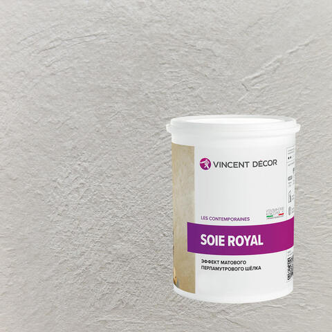 Декоративная штукатурка с эффектом матового шелка Vincent Decor Soie Royal / Винсент Декор Роял
