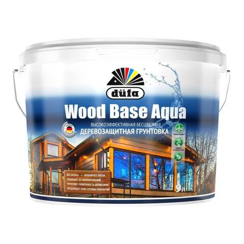 Грунтовка деревозащитная Dufa Wood Base Aqua / Дюфа Вуд Бейс Аква