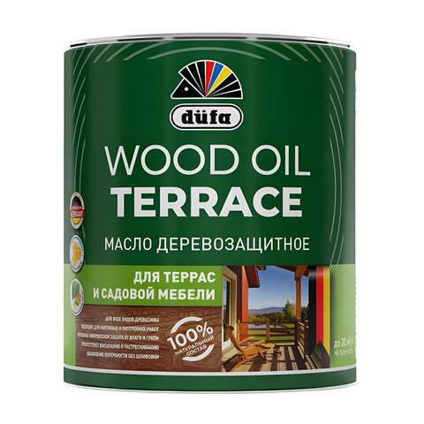 Масло деревозащитное для террас и садовой мебели Dufa Wood Oil Terrace / Дюфа Вуд Ойл