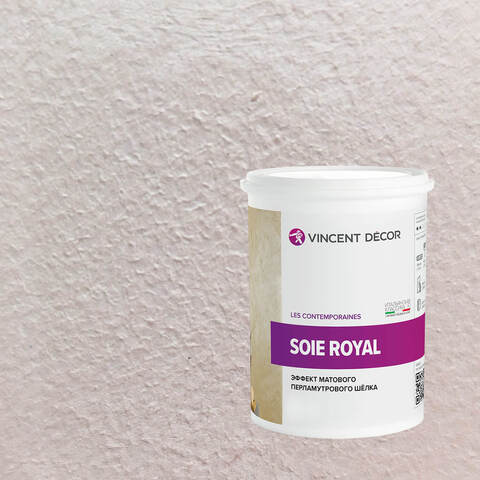 Декоративная штукатурка с эффектом матового шелка Vincent Decor Soie Royal / Винсент Декор Роял