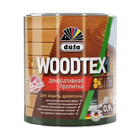 Декоративная пропитка для древесины Dufa Woodtex / Дюфа Вудтекс