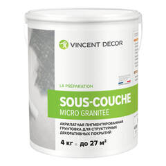 Грунтовка для декоративных штукатурок Vincent Decor Sous-couche micro granitee / Винсент Декор