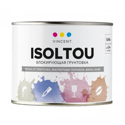 Грунтовка для блокировки бытовых пятен Vincent Isoltou / Винсент Изольту