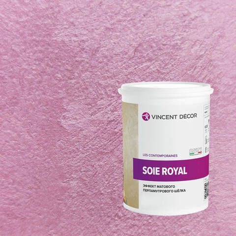 Декоративная штукатурка с эффектом матового шелка Vincent Decor Soie Royal / Винсент Декор Роял