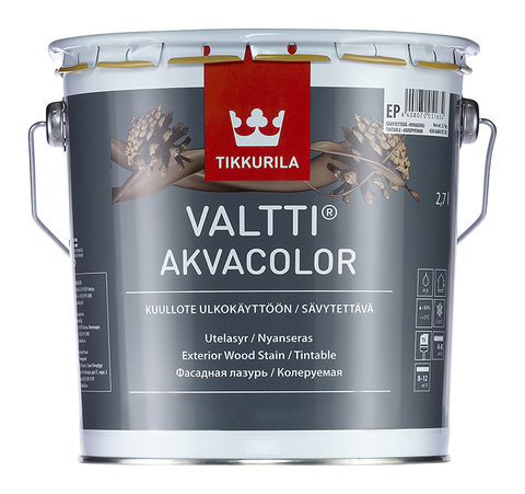 Лазурь фасадная для древесины Tikkurila Valtti Akvacolor / Тиккурила Валтти Акваколор
