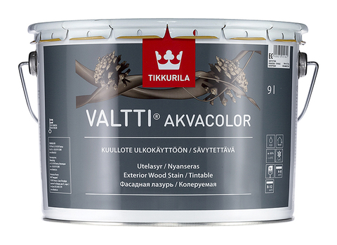 Лазурь фасадная для древесины Tikkurila Valtti Akvacolor / Тиккурила Валтти Акваколор