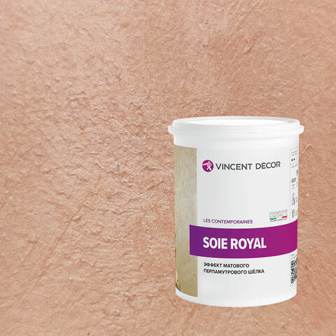 Декоративная штукатурка с эффектом матового шелка Vincent Decor Soie Royal / Винсент Декор Роял