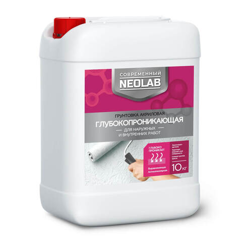 Грунтовка акриловая глубокопроникающая для наружных и внутренних работ Neolab / Неолаб