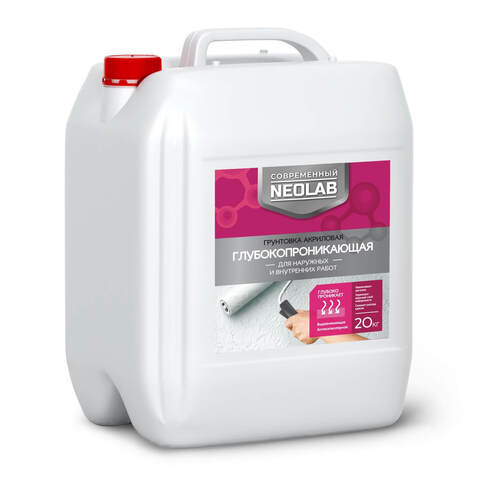 Грунтовка акриловая глубокопроникающая для наружных и внутренних работ Neolab / Неолаб