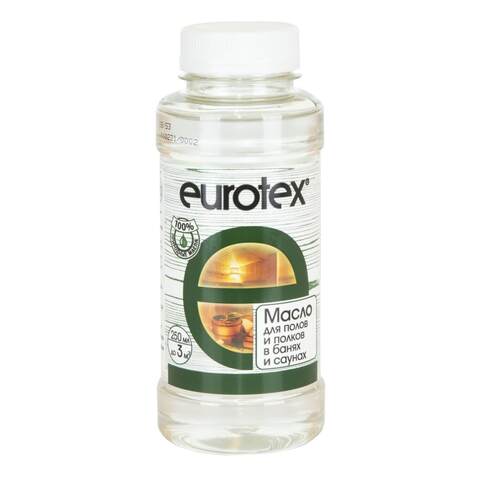 Масло натуральное для защиты полков бань и саун Eurotex