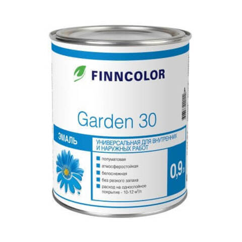 Эмаль алкидная Finncolor Garden 30 / Финнколор Гарден 30 полуматовая