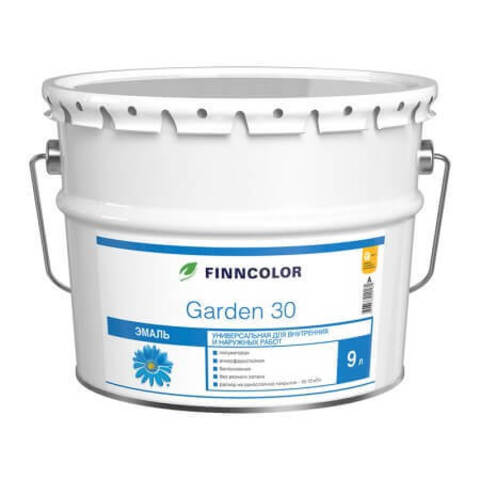 Эмаль алкидная Finncolor Garden 30 / Финнколор Гарден 30 полуматовая