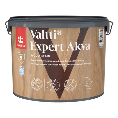 Лазурь фасадная для древесины Tikkurila Valtti Expert Akva / Тиккурила Валтти Эксперт Аква