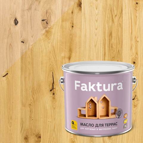 Масло для террас Faktura / Фактура шелковисто-матовое