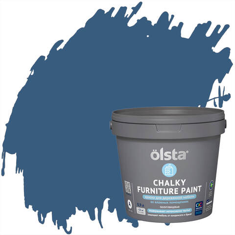 Краска для деревянной мебели кухонь и ванных Olsta Chalky Furniture Paint / Ольста