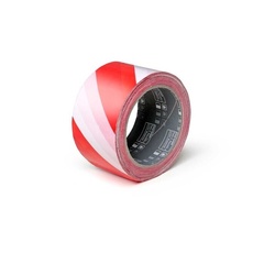 Лента сигнальная красно-белая самоклеящаяся Color Expert 9656 / Колор Эксперт