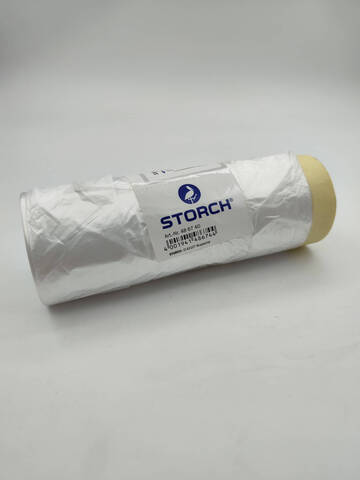 Пленка защитная с белой малярной лентой Storch Profi CQ Folie / Шторх