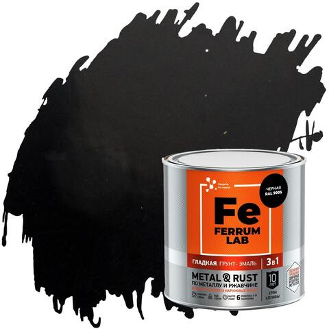 Грунт-эмаль 3 в 1 глянцевая по металлу и ржавчине Ferrum Lab / Феррум Лаб