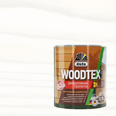 Декоративная пропитка для древесины Dufa Woodtex / Дюфа Вудтекс