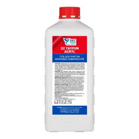 Гель для чистки акриловых поверхностей DEC PROF 32 Tayfun Acryl / ДЭК Проф Тайфун