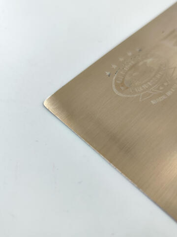 Кельма изогнутая с ручкой алькантара Olejnik Premium Gold Line Alcantara / Олейник