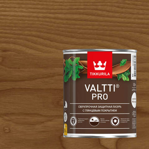 Лазурь защитная для древесины Tikkurila Valtti Pro / Тиккурила Валтти Про глянцевая