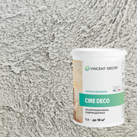 Краска декоративная лессирующая с воском Vincent Decor Cire Deco / Винсент Декор Сир Деко