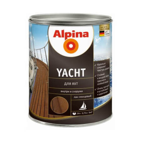 Лак яхтный Alpina Yacht / Альпина глянцевый