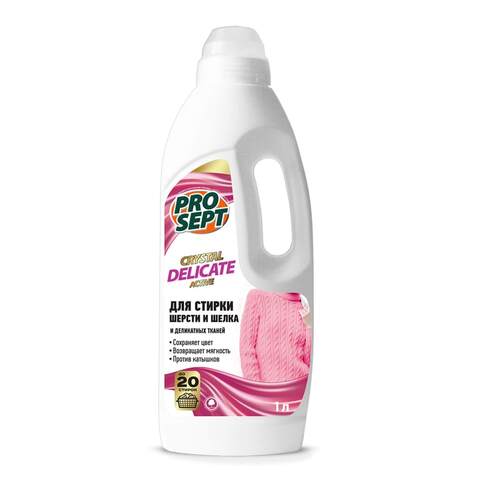 Средство для стирки шерсти и шелка Prosept Crystal Delicate / Просепт Клистал Деликат