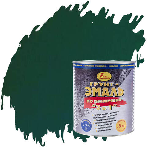 Грунт-эмаль по ржавчине 3 в 1 Новбытхим