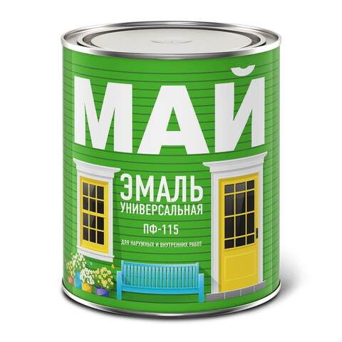 Эмаль универсальная ПФ-115 Май полуглянцевая