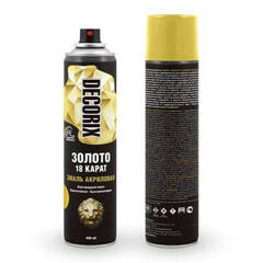 Эмаль акриловая Золото 18 Карат Decorix / Декорикс