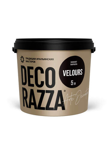 Декоративная штукатурка с эффектом мягкого нежного бархата Decorazza Velours / Декорацца Велюр