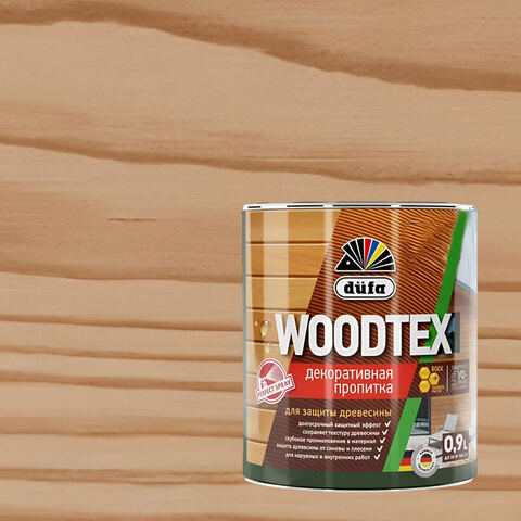 Декоративная пропитка для древесины Dufa Woodtex / Дюфа Вудтекс