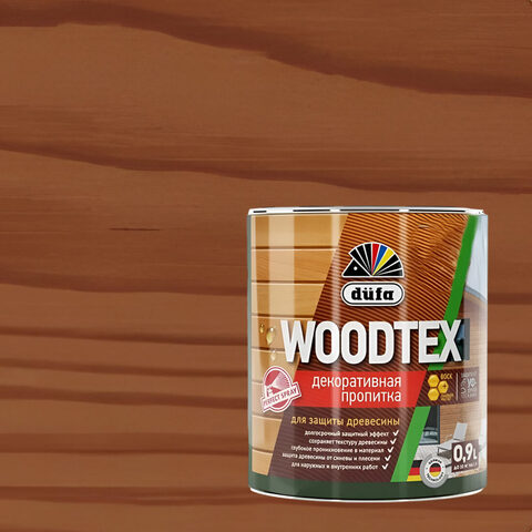 Декоративная пропитка для древесины Dufa Woodtex / Дюфа Вудтекс