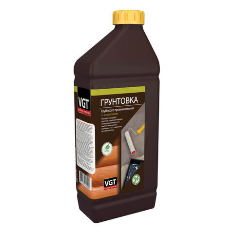 Грунтовка глубокого проникновения с антисептиком ВД-АК-0301 VGT / ВГТ